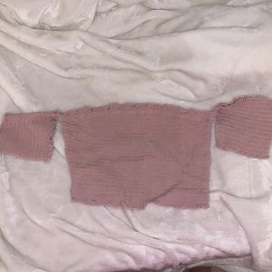 PINK crop top... I used a blue one just to show